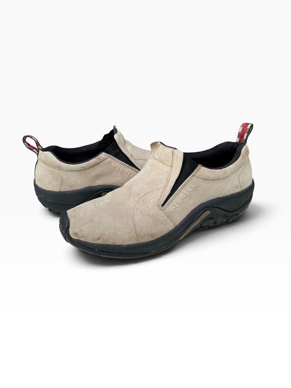 Merrell Jungle Moc Slip On Suede Shoes Tan Taupe Size 10.5